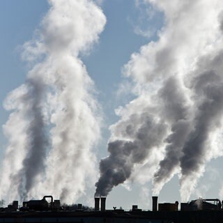 Treibhausgase aus Industrietürmen